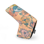 Pebble Beach California Poppy Blade Putter Cover-Orange