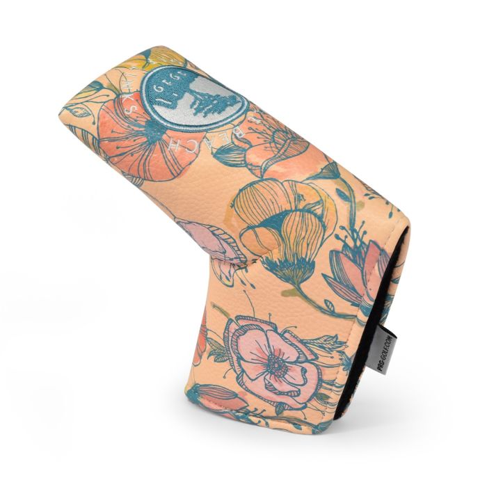 Pebble Beach California Poppy Blade Putter Cover-Orange