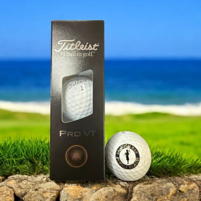 Spanish Bay Pro V1 sleeve of balls by Titleist