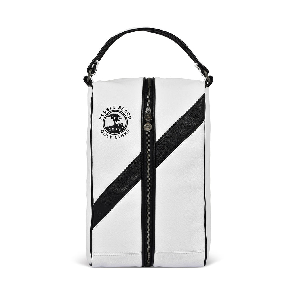 Pebble Beach Crown Stripe Shoe Bag