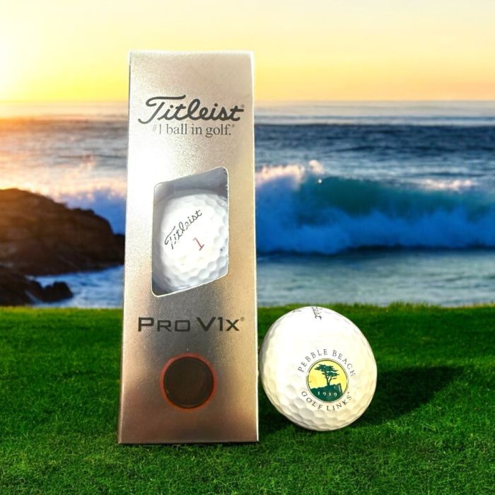 Pebble Beach golf Links PRO V1x Golf Balls by Titleist