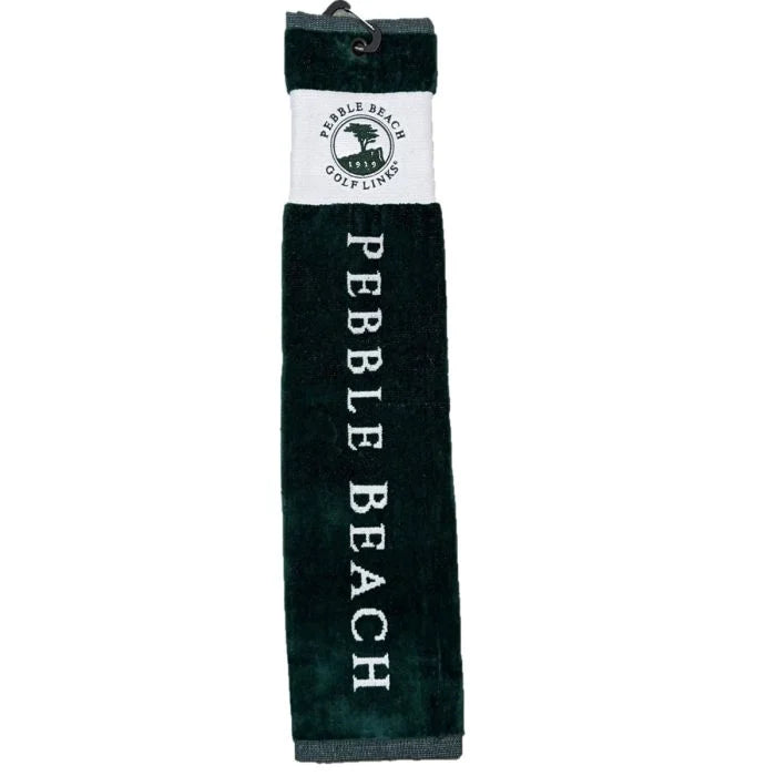 Pebble Beach Golf Links Vertical Trifold Golf Towel