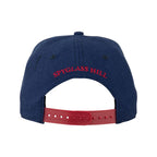 Navy blue cap with 'Spyglass Hill' embroidered on the back against a white background