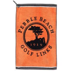 Pebble Beach Golf Links Golf Towel in Orange