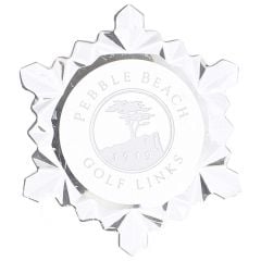 Pebble Beach Snowflake Ornament