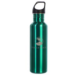 Pebble Beach Stainless Steel Etched Water Bottle