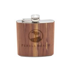 Pebble Beach 6oz Wood Flask by Woodchuck