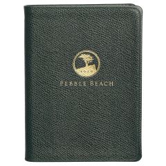 Pebble Beach Logo Leather Small Notebook