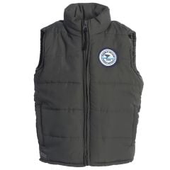 Pebble Beach Youth Charcoal Puffer Vest by Garb