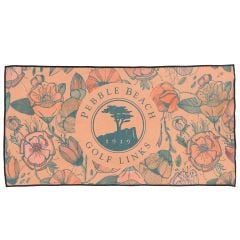 Pebble Beach California Poppy Rival Microfiber Golf Towel