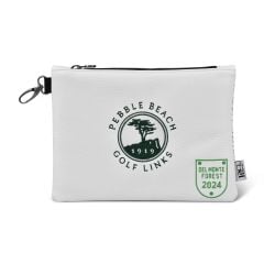 Pebble Beach Vintage Badge Collection Zipper Tote