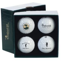 Pebble Beach Resorts Four Course Golf Ball Set