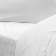 100% Egyptian Cotton Micro-Check Flat Sheet Queen Size