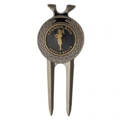 Spanish Bay Bagpiper Brass-Plated Divot Tool