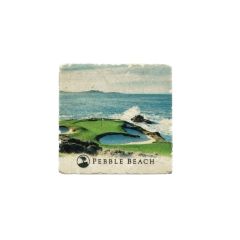 Pebble Beach 7th Hole Marble Magnet by Art and Stone