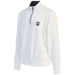 Pebble Beach Men's "Caves" 1/4 Zip Pullover by Fairway & Greene-White-XL
