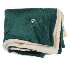 Pebble Beach Oversized Sherpa Throw-Forest