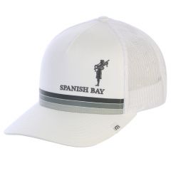 Spanish Bay Men's Loomis Hat by Travis Mathew -Snapback-White