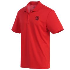 Pebble Beach Men's Solid Performance Polo by Adidas-Red-M