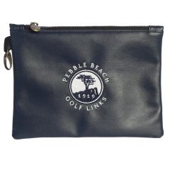 Pebble Beach Premium Zipper Tote Bag by PRG-Navy