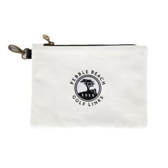 Pebble Beach Premium Zipper Tote Bag by PRG-White