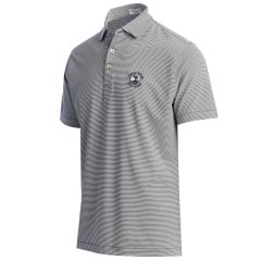 Pebble Beach Striped Polo by Peter Millar-Navy-M