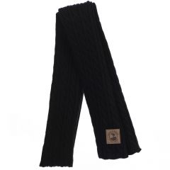 Pebble Beach Ladies Knit Scarf-Black