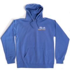 Pebble Beach Garment Dyed Fleece Hoodie by Comfort Wash-Blue-S