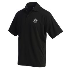 Pebble Beach Tour Solid Polo by Fairway & Greene-XL-Black
