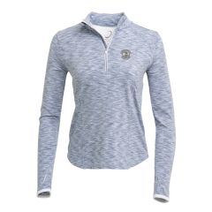 Pebble Beach 1/4 Zip "Shae" Pullover by Zero Restriction-Light Blue-XS