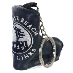 Pebble Beach Blade Putter Cover Key Chain-Navy