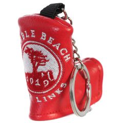 Pebble Beach Blade Putter Cover Key Chain-Red