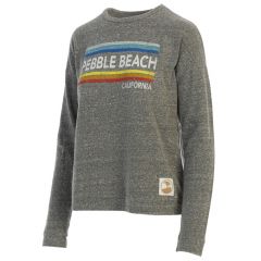 Pebble Beach Ladies Heather Grey Haachi Sweatshirt-S