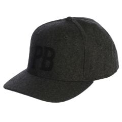 Pebble Beach "PB" Cotton Twill Cap by Pukka-Grey / Black