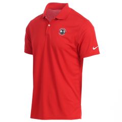 Pebble Beach Men's Solid Victory Polo by Nike-Red-M