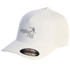Spyglass Hill Fitted Leezy Hat by Travis Mathew - Gray - SM/MD-White-LG/XL