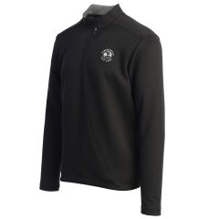 Pebble Beach Men's Club 1/4 Zip Pullover by Adidas-Black-XL