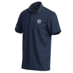 Pebble Beach Men's Solid Performance Polo by Adidas-Navy-S
