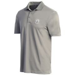 Pebble Beach Men's Solid Performance Polo by Adidas-Grey-S
