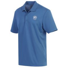 Pebble Beach Men's Solid Performance Polo by Adidas-Cerulean-S