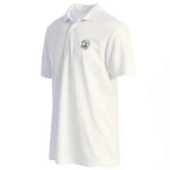 Pebble Beach Men's Solid Performance Polo by Adidas-White-XL