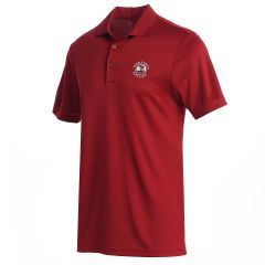 Pebble Beach Men's Solid Performance Polo by Adidas-Burgundy-S