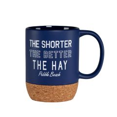 The Hay Text Cork Bottom Mug-Navy