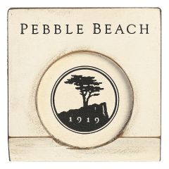 Pebble Beach Wooden Putting Cup-White