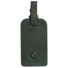 Pebble Beach Leather Luggage Tag-Forest