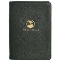 Pebble Beach Logo Leather Medium Notebook