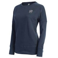 Pebble Beach Women's Go-To Crew Sweatshirt by Adidas-Navy-XL
