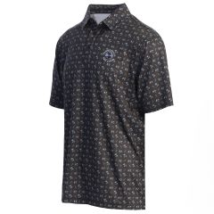 Pebble Beach Men's Printed Polo by Straight Down