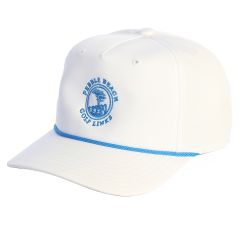 Pebble Beach Ladies 5 Panel Rope Hat by Adidas-White