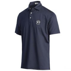 Pebble Beach Solid Performance Jersey Polo by Peter MIllar-Navy-S